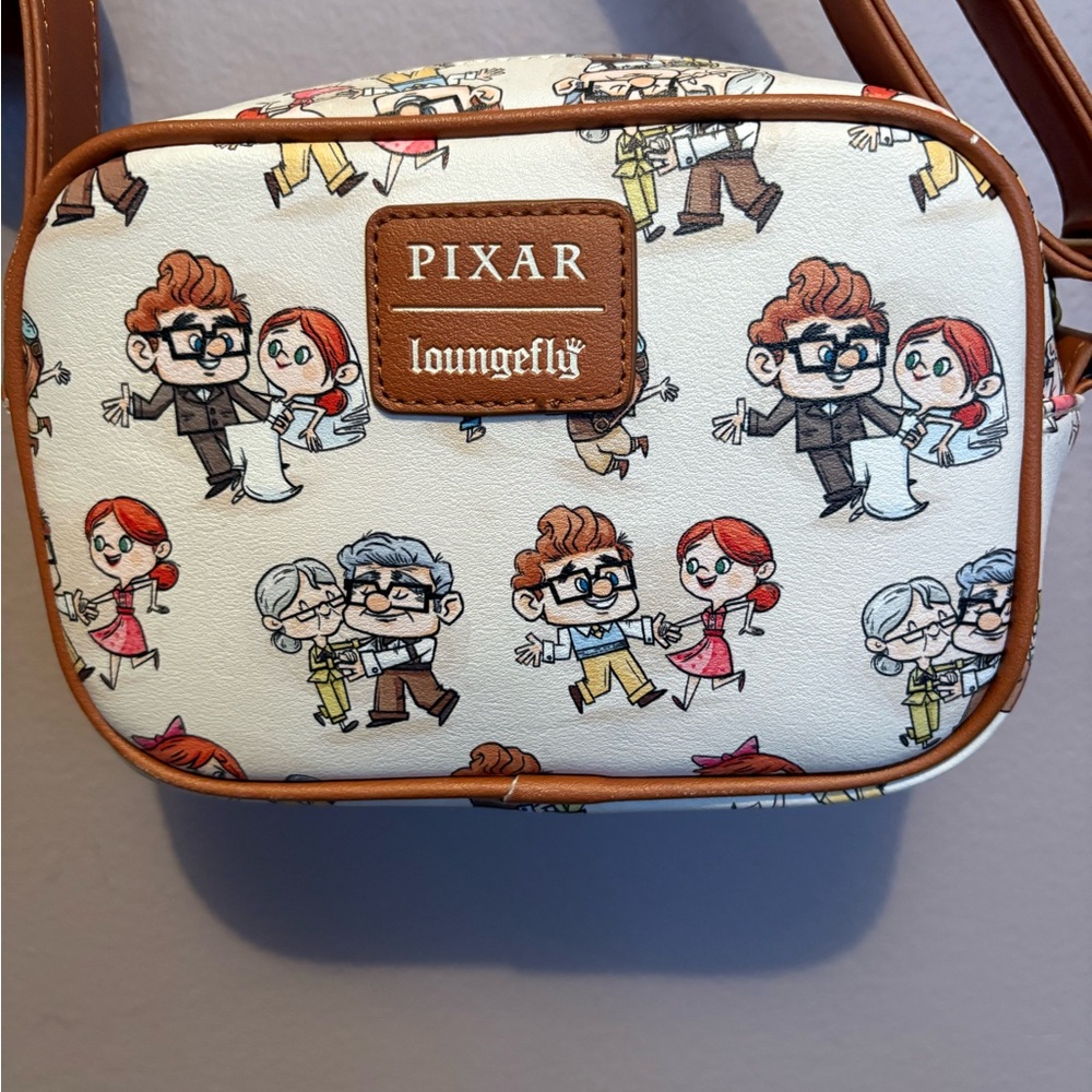 Loungefly Pixar Crossbody Bag - White and Brown